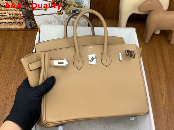 Hermes Birkin 25 Beige Swift Calfskin Replica