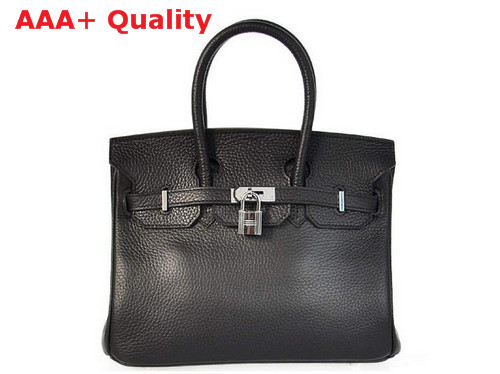 Hermes Birkin 25 Black Togo Leaher Replica