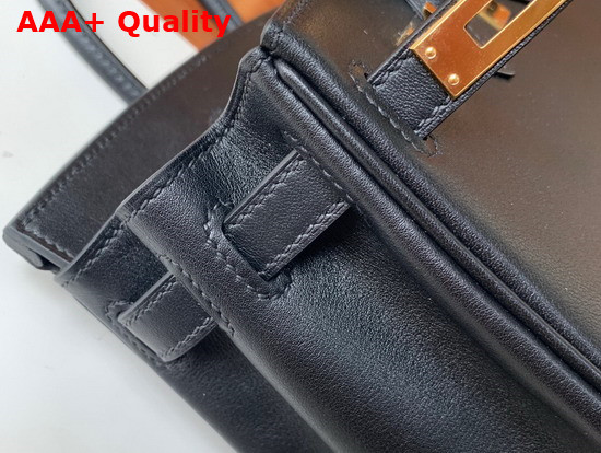 Hermes Birkin 25 Black Swift Calfskin Replica