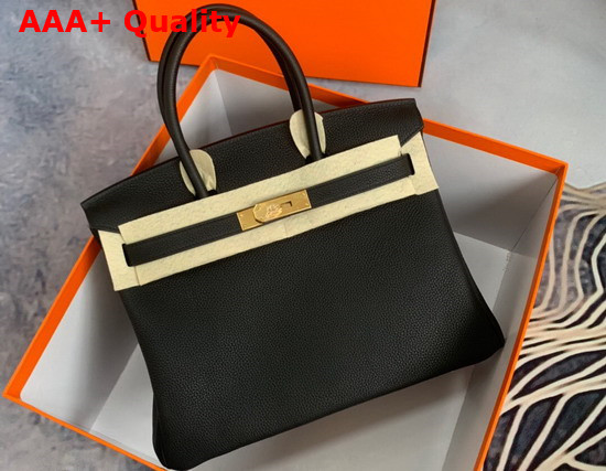 Hermes Birkin 25 Black Togo Calfskin Replica