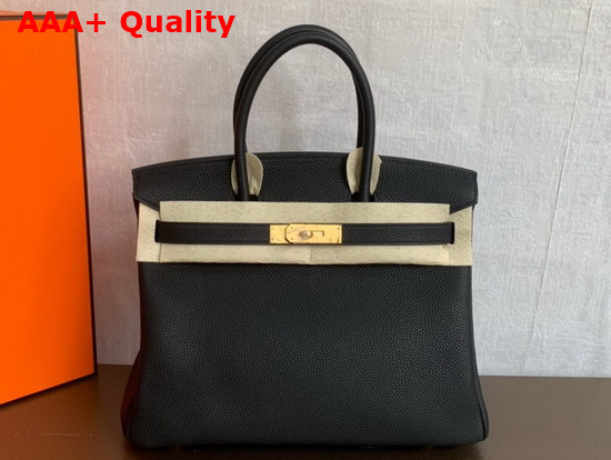 Hermes Birkin 25 Black Togo Calfskin Replica