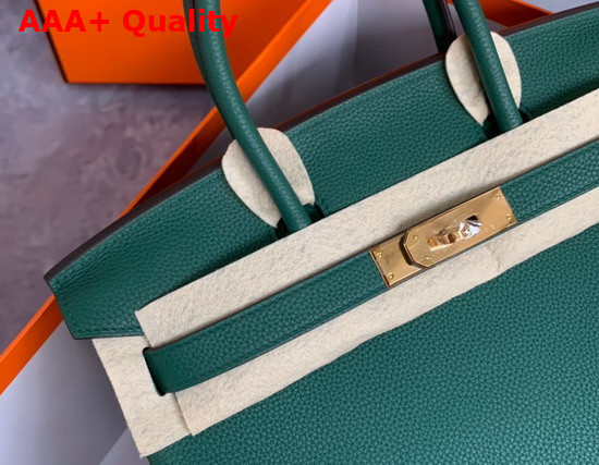 Hermes Birkin 25 Forest Green Togo Calfskin Replica