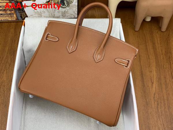 Hermes Birkin 25 Gold Brown Swift Calfskin Replica