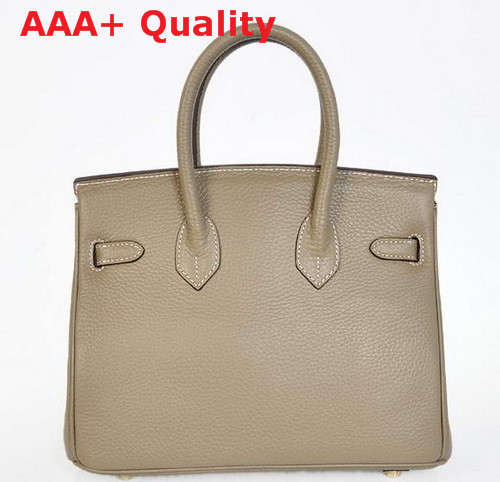 Hermes Birkin 25 In Grey Togo Leather Replica