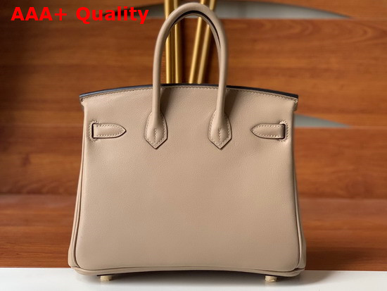 Hermes Birkin 25 Light Gray Swift Calfskin Hand Stitching Replica