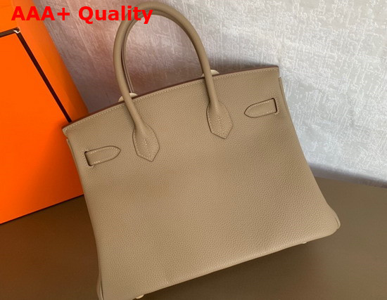 Hermes Birkin 25 Light Grey Togo Calfskin Replica