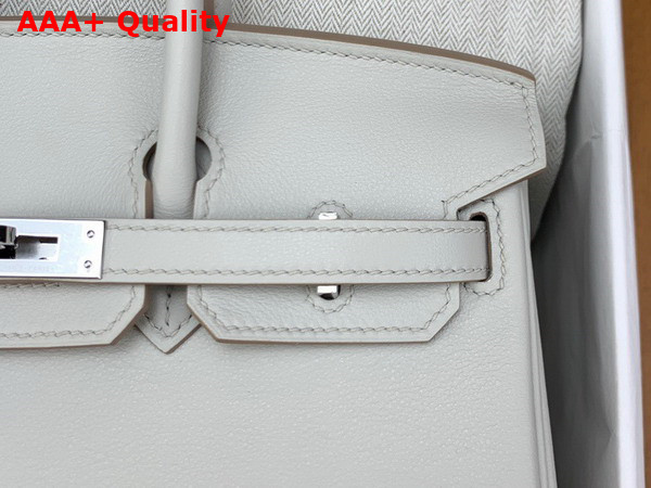 Hermes Birkin 25 Pearl Grey Swift Calfskin Replica