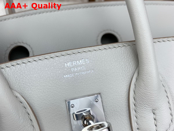 Hermes Birkin 25 Pearl Grey Swift Calfskin Replica