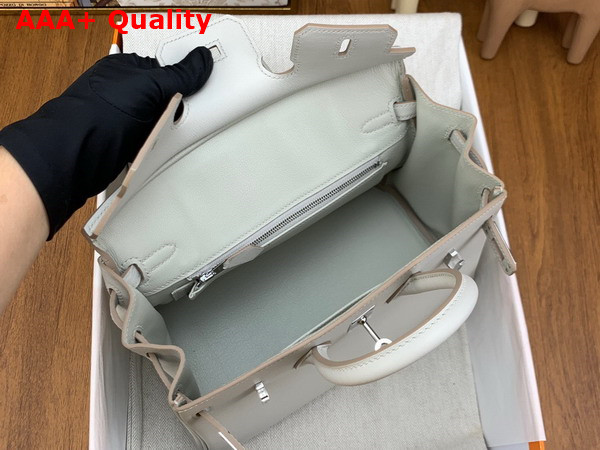 Hermes Birkin 25 Pearl Grey Swift Calfskin Replica