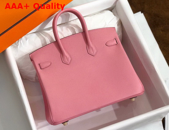 Hermes Birkin 25 Pink Epsom Calfskin Hand Stitching Replica