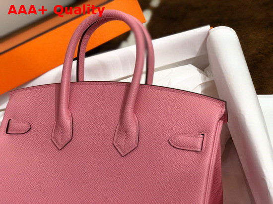 Hermes Birkin 25 Pink Epsom Calfskin Hand Stitching Replica