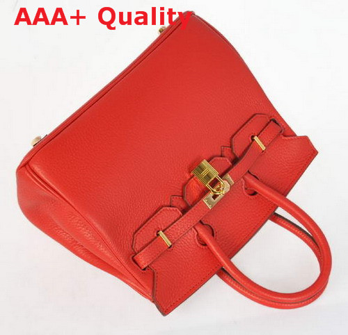 Hermes Birkin 25 in Red with Gold Replica