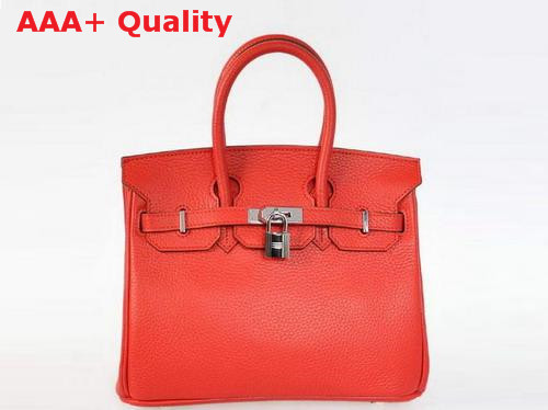 Hermes Birkin 25 in Red Togo Leather Replica