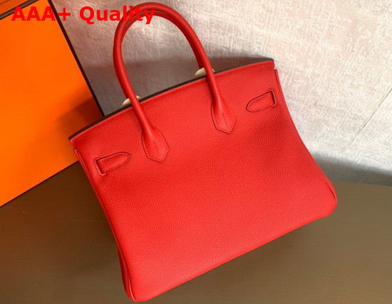 Hermes Birkin 25 Red Togo Calfskin Replica