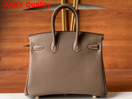 Hermes Birkin 25 Taupe Swift Calfskin Replica