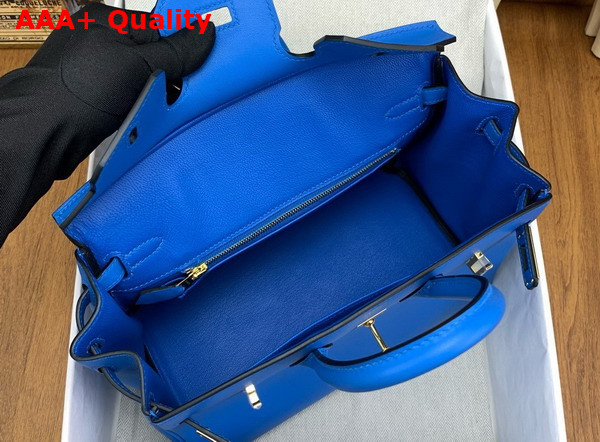 Hermes Birkin 25 in Bright Blue Swift Calfskin Replica