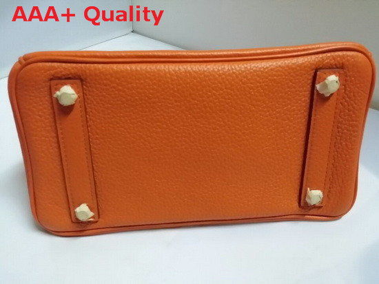 Hermes Birkin 25 in Orange Togo Leather Gold Hardware Replica