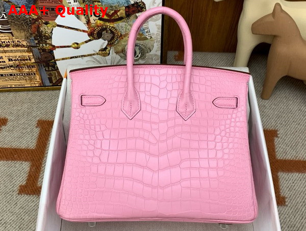 Hermes Birkin 25 in Powder Pink Alligator Replica