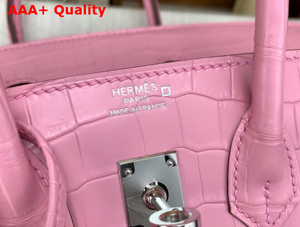 Hermes Birkin 25 in Powder Pink Alligator Replica