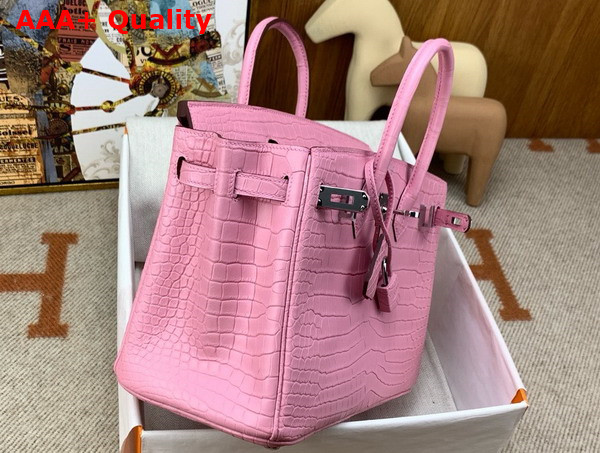 Hermes Birkin 25 in Powder Pink Alligator Replica