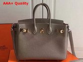 Hermes Birkin 25 with Shoulder Strap Grey Togo Leather Replica