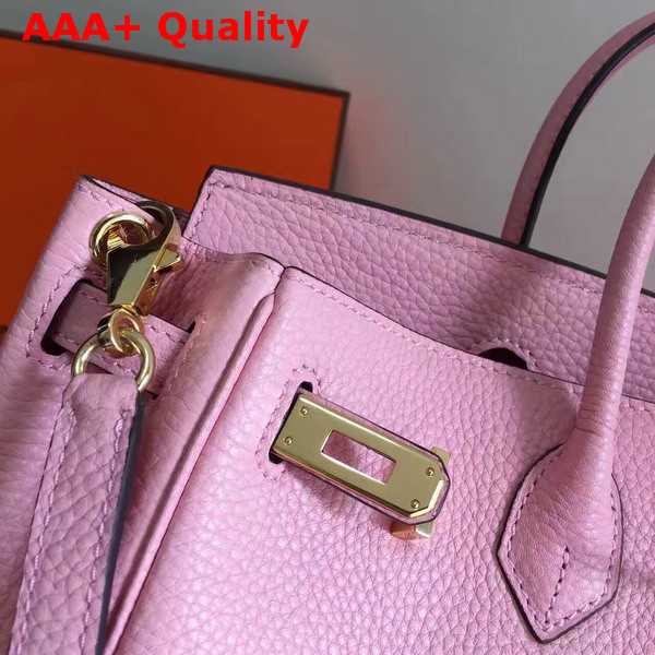 Hermes Birkin 25 with Shoulder Strap Pink Togo Leather Replica