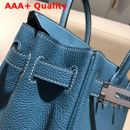 Hermes Birkin 30 Bag Blue Togo Calfskin Hand Stitching Replica