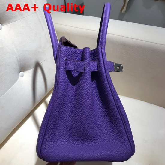 Hermes Birkin 30 Bag in Purple Togo Calfskin Hand Stitching Replica