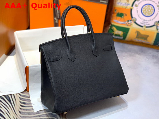 Hermes Birkin 30 Black Epsom Calfskin Replica