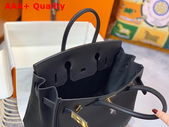 Hermes Birkin 30 Black Epsom Calfskin Replica