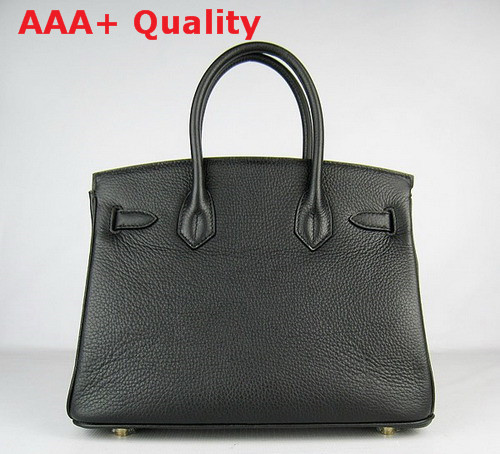 Hermes Birkin 30 in Black with Silver Replica