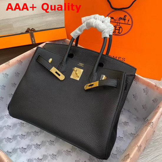 Hermes Birkin 30 Black Togo Calfskin Replica