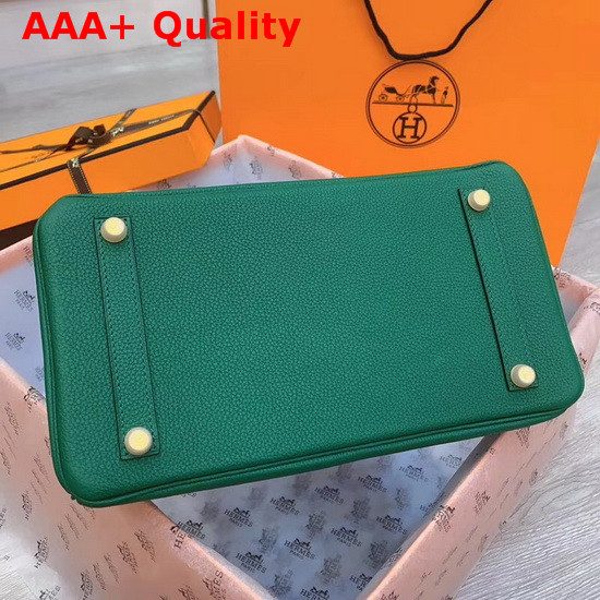 Hermes Birkin 30 Dark Green Togo Calfskin Replica