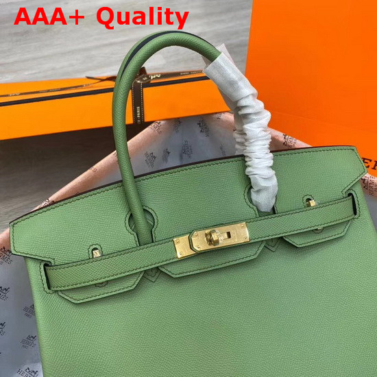 Hermes Birkin 30 Green Epsom Calfskin Replica