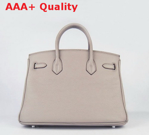 Hermes Birkin 30 Grey Real Leather Replica