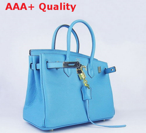 Hermes Birkin 30 Light Blue Replica