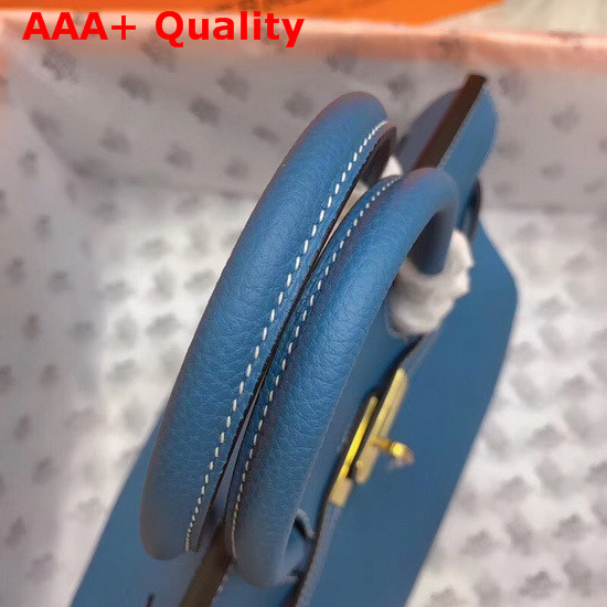 Hermes Birkin 30 Mid Blue Togo Calfskin Replica