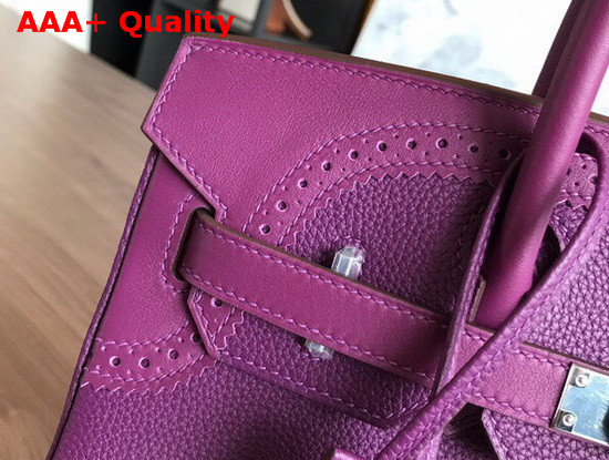 Hermes Birkin 30 Purple Togo Calfskin and Lace Swift Calfskin Replica