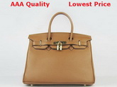 Hermes Birkin 30 Tan Replica