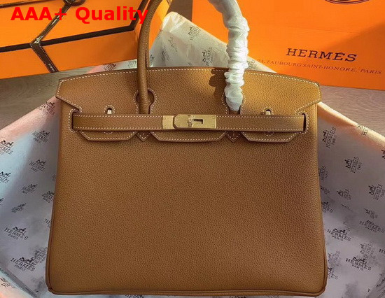 Hermes Birkin 30 Tan Togo Calfskin Replica