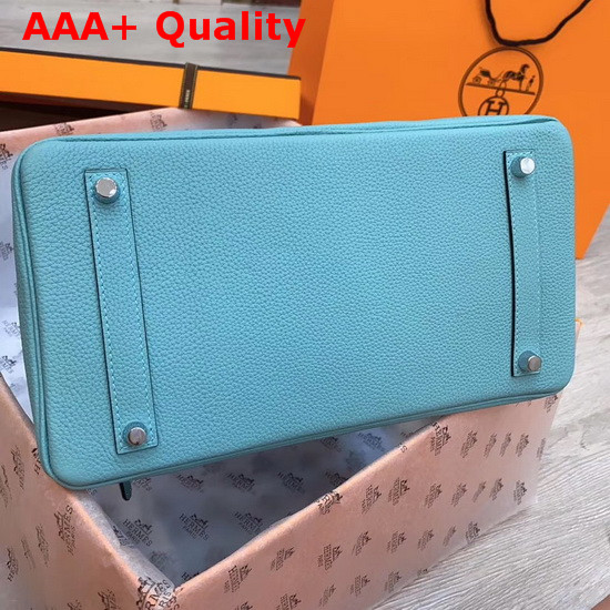 Hermes Birkin 30 Turquoise Togo Calfskin Replica