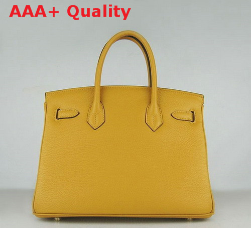 Hermes Birkin 30 in Yellow Togo Leather Replica