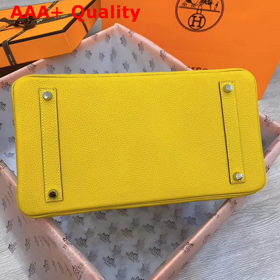 Hermes Birkin 30 Yellow Togo Calfskin Replica