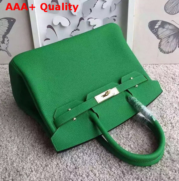 Hermes Birkin 30 in Green Togo Leather with Gold Hardware Replica