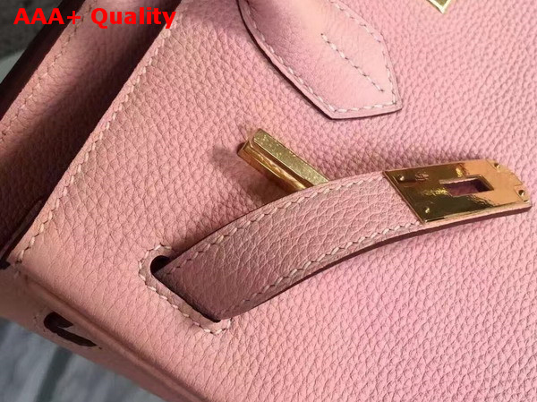 Hermes Birkin 30 in Pink Togo Leather with Gold Lock Replica