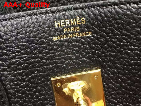 Hermes Birkin 35 Black Togo Leather Gold Hardware Replica