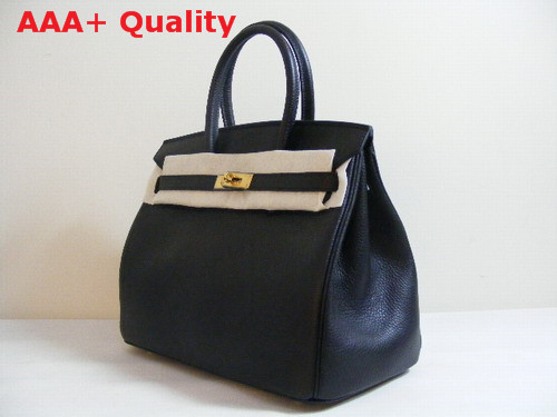 Hermes Birkin 35 in Black Togo Leather Replica