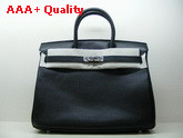 Hermes Birkin 35 Black Togo Leather With Silver Replica