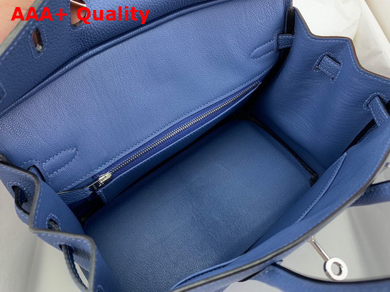 Hermes Birkin 35 Blue Togo Calfskin Hand Stitching Replica