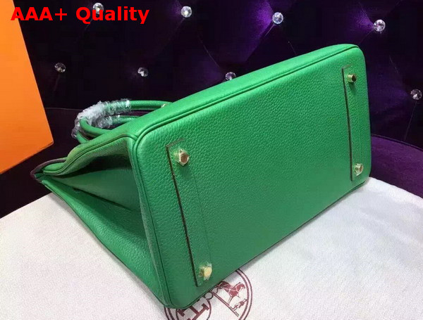 Hermes Birkin 35 Green Togo Leather Gold Hardware Replica